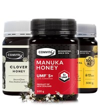 新西兰康维他蜂蜜组合 - 多花种蜂蜜 麦卢卡蜂蜜UMF5+ 三叶草蜂蜜
