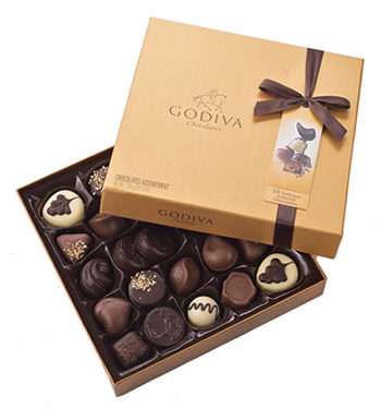 Godiva巧克力金色礼盒 （已下架）-24粒装