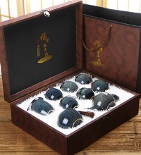 铁观音礼盒+茶具 - 茶壶茶海+7罐茶叶