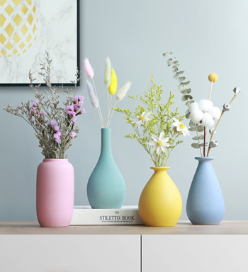 创意北欧陶瓷小花瓶-马卡龙小清新花瓶，文艺范有格调