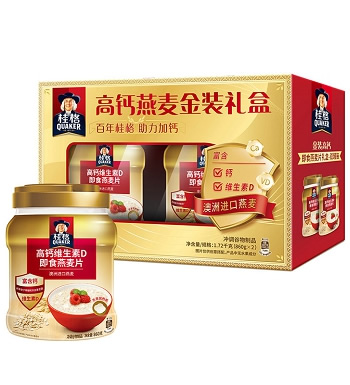 台湾桂格 高钙维生素D即食燕麦片 （已下架）-燕麦金装 助力加钙