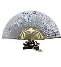 中国风 古典百花扇（女款） - 真丝绢扇 花卉系列